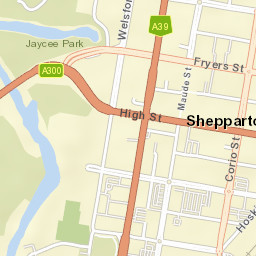 Shepparton Street Map
