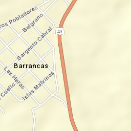 Barrancas Street Map
