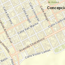 Concepción Street Map