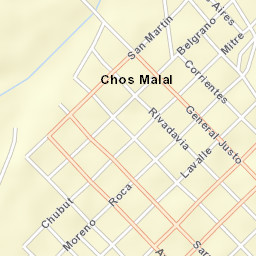 Chos Malal Street Map