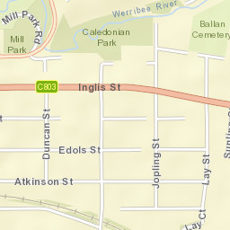 Ballan Street Map