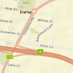 Darley Street Map