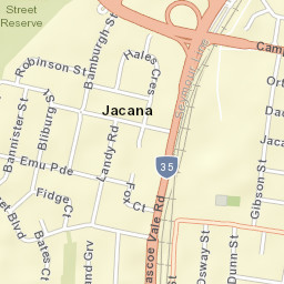 Jacana Street Map
