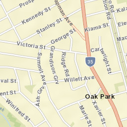 Oak Park Street Map