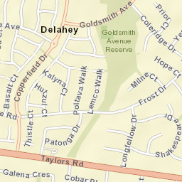 Delahey Street Map