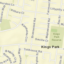 Kings Park Street Map