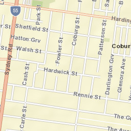 Coburg Street Map