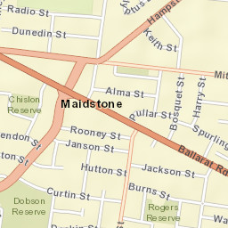 Maidstone Street Map