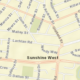 Sunshine West Street Map