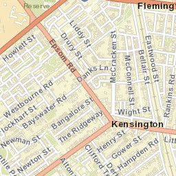 Kensington Street Map