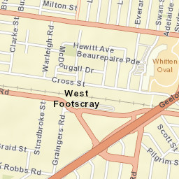 West Footscray Street Map