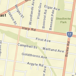 Kew East Street Map
