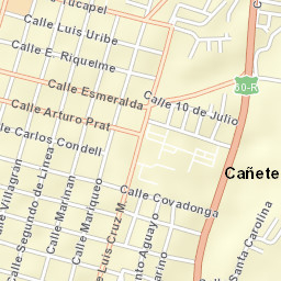 Cañete Street Map