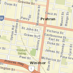 Prahran Street Map