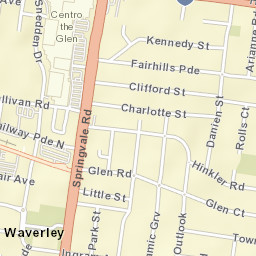 Glen Waverley Street Map