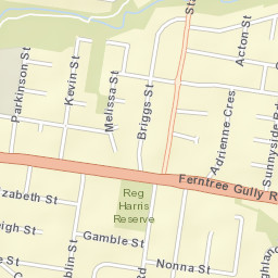 Oakleigh East Street Map