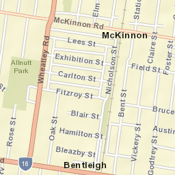 Bentleigh Street Map