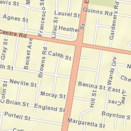 Bentleigh East Street Map
