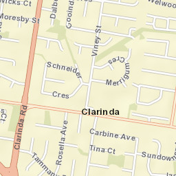 Clarinda Street Map
