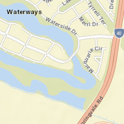 Waterways Street Map