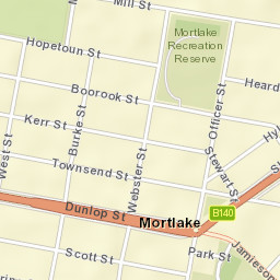 Mortlake Street Map