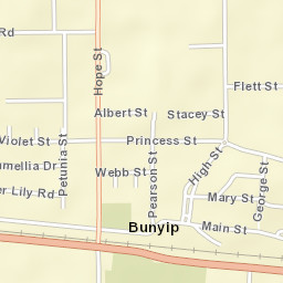 Bunyip Street Map