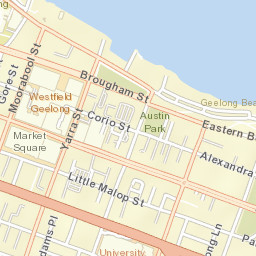 Geelong city centre Street Map