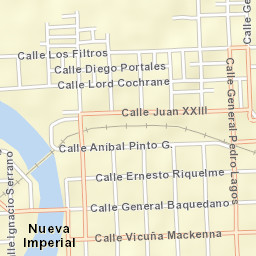Nueva Imperial Street Map
