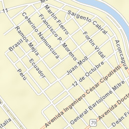 Cinco Saltos Street Map