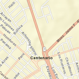 Centenario Street Map