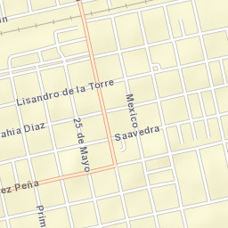 Río Colorado Street Map