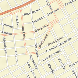 Senillosa Street Map