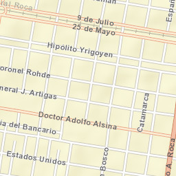 General Roca Street Map