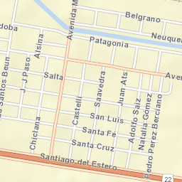 Ingeniero Luis A. Huergo Street Map