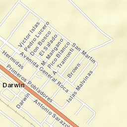 Darwin Street Map