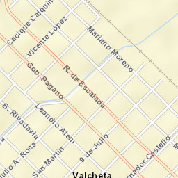 Valcheta Street Map