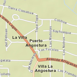 Villa La Angostura Street Map