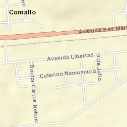 Comallo Street Map