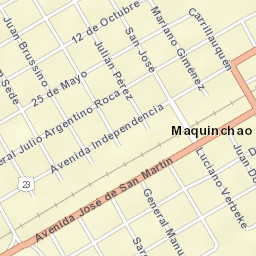 Maquinchao Street Map