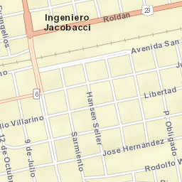 Ingeniero Jacobacci Street Map