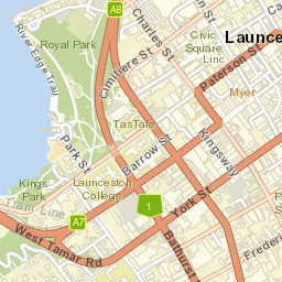 Launceston Street Map