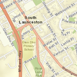 South Launceston Street Map
