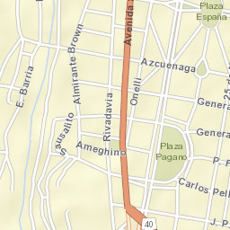 El Bolsón Street Map