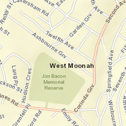 West Moonah Street Map