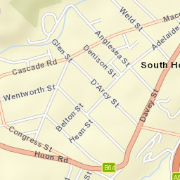 South Hobart Street Map
