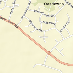 Oakdowns Street Map