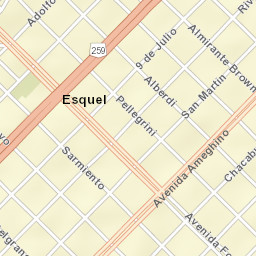 Esquel Street Map