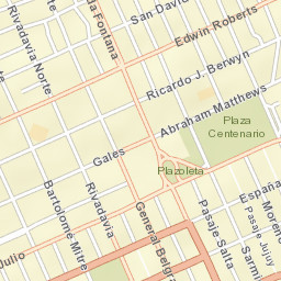 Trelew Street Map