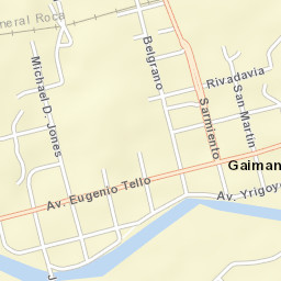 Gaimán Street Map
