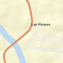 Las Plumas Street Map